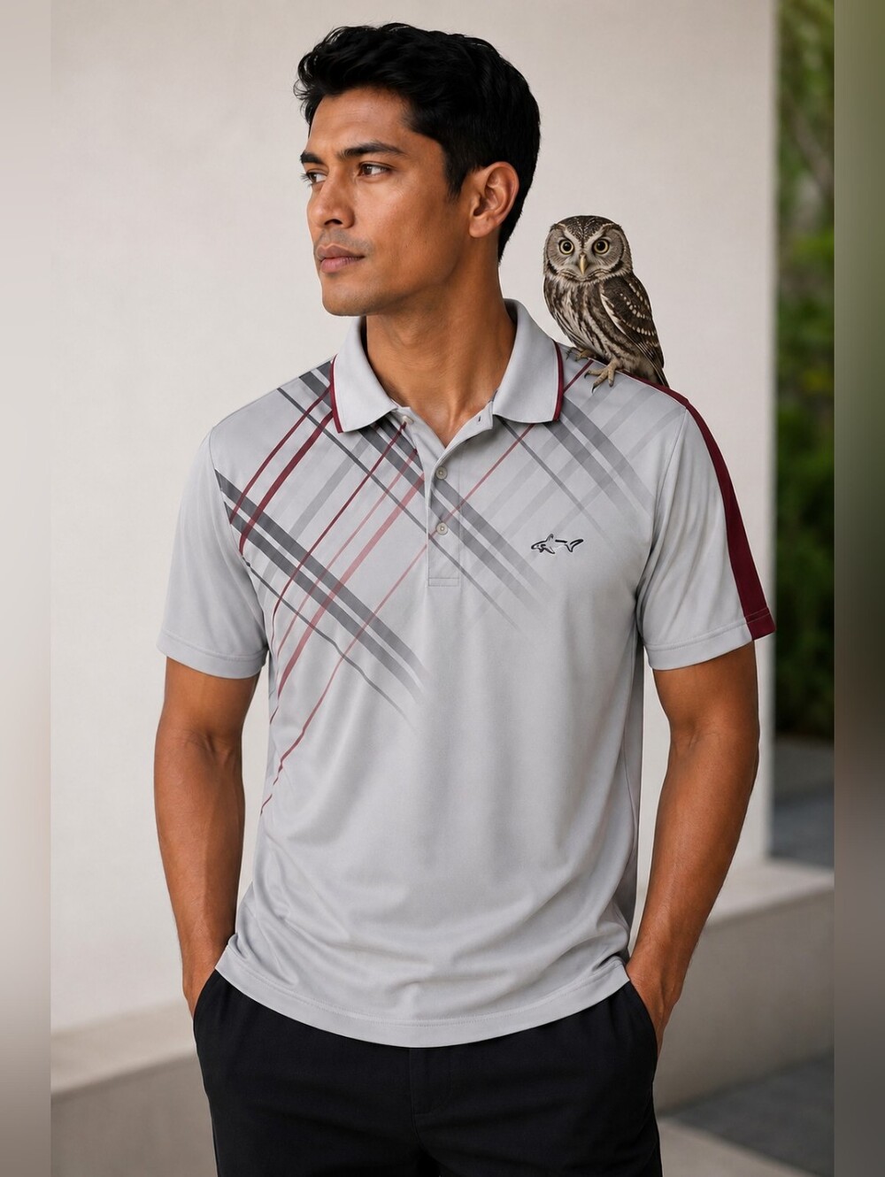 Greg Norman for Tasso Elba Play Dry Polo Shirt – Men’s Medium